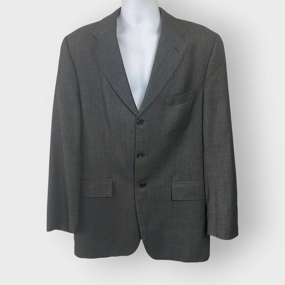 Ralph Lauren Mens Blazer | 41T | Dark Gray | Wool Cashmere | Single Breasted - Picture 1 of 10